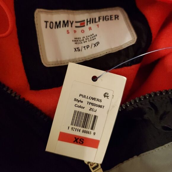Tommy Hilfiger Sport Polar Fleece Half-Zip Hoodie size XS - NEW - Picture 9 of 10